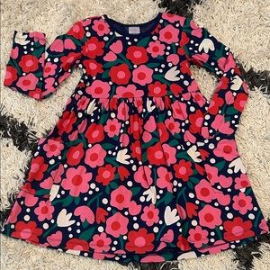 Hanna Andersson Pink and Red Floral Kids Dress